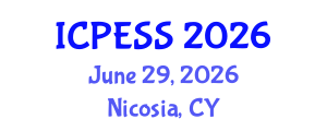 International Conference on Physical Education and Sport Science (ICPESS) June 29, 2026 - Nicosia, Cyprus International Conference on Physical Education and Sport Science (ICPESS) June 29, 2026 - Nicosia, Cyprus