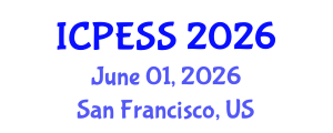 International Conference on Physical Education and Sport Science (ICPESS) June 01, 2026 - San Francisco, United States International Conference on Physical Education and Sport Science (ICPESS) June 01, 2026 - San Francisco, United States