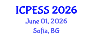 International Conference on Physical Education and Sport Science (ICPESS) June 01, 2026 - Sofia, Bulgaria International Conference on Physical Education and Sport Science (ICPESS) June 01, 2026 - Sofia, Bulgaria