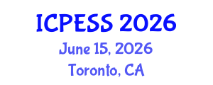 International Conference on Physical Education and Sport Science (ICPESS) June 15, 2026 - Toronto, Canada