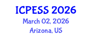 International Conference on Physical Education and Sport Science (ICPESS) March 02, 2026 - Arizona, United States International Conference on Physical Education and Sport Science (ICPESS) March 02, 2026 - Arizona, United States