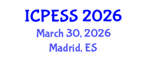 International Conference on Physical Education and Sport Science (ICPESS) March 30, 2026 - Madrid, Spain International Conference on Physical Education and Sport Science (ICPESS) March 30, 2026 - Madrid, Spain