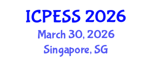 International Conference on Physical Education and Sport Science (ICPESS) March 30, 2026 - Singapore, Singapore International Conference on Physical Education and Sport Science (ICPESS) March 30, 2026 - Singapore, Singapore