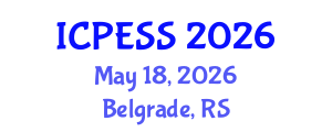 International Conference on Physical Education and Sport Science (ICPESS) May 18, 2026 - Belgrade, Serbia International Conference on Physical Education and Sport Science (ICPESS) May 18, 2026 - Belgrade, Serbia