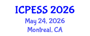 International Conference on Physical Education and Sport Science (ICPESS) May 24, 2026 - Montreal, Canada