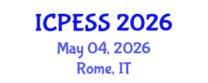 International Conference on Physical Education and Sport Science (ICPESS) May 04, 2026 - Rome, Italy International Conference on Physical Education and Sport Science (ICPESS) May 04, 2026 - Rome, Italy