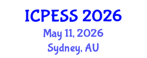 International Conference on Physical Education and Sport Science (ICPESS) May 11, 2026 - Sydney, Australia International Conference on Physical Education and Sport Science (ICPESS) May 11, 2026 - Sydney, Australia