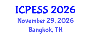 International Conference on Physical Education and Sport Science (ICPESS) November 29, 2026 - Bangkok, Thailand International Conference on Physical Education and Sport Science (ICPESS) November 29, 2026 - Bangkok, Thailand