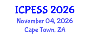 International Conference on Physical Education and Sport Science (ICPESS) November 04, 2026 - Cape Town, South Africa