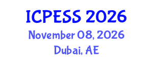 International Conference on Physical Education and Sport Science (ICPESS) November 08, 2026 - Dubai, United Arab Emirates