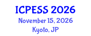 International Conference on Physical Education and Sport Science (ICPESS) November 15, 2026 - Kyoto, Japan International Conference on Physical Education and Sport Science (ICPESS) November 15, 2026 - Kyoto, Japan
