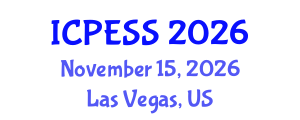 International Conference on Physical Education and Sport Science (ICPESS) November 15, 2026 - Las Vegas, United States International Conference on Physical Education and Sport Science (ICPESS) November 15, 2026 - Las Vegas, United States