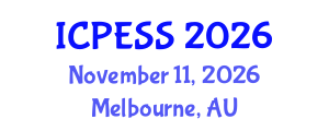 International Conference on Physical Education and Sport Science (ICPESS) November 11, 2026 - Melbourne, Australia International Conference on Physical Education and Sport Science (ICPESS) November 11, 2026 - Melbourne, Australia