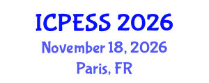 International Conference on Physical Education and Sport Science (ICPESS) November 18, 2026 - Paris, France International Conference on Physical Education and Sport Science (ICPESS) November 18, 2026 - Paris, France