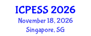 International Conference on Physical Education and Sport Science (ICPESS) November 18, 2026 - Singapore, Singapore