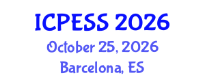 International Conference on Physical Education and Sport Science (ICPESS) October 25, 2026 - Barcelona, Spain International Conference on Physical Education and Sport Science (ICPESS) October 25, 2026 - Barcelona, Spain