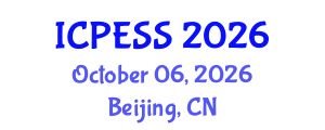 International Conference on Physical Education and Sport Science (ICPESS) October 06, 2026 - Beijing, China