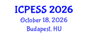 International Conference on Physical Education and Sport Science (ICPESS) October 18, 2026 - Budapest, Hungary International Conference on Physical Education and Sport Science (ICPESS) October 18, 2026 - Budapest, Hungary