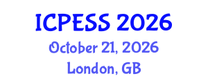 International Conference on Physical Education and Sport Science (ICPESS) October 21, 2026 - London, United Kingdom International Conference on Physical Education and Sport Science (ICPESS) October 21, 2026 - London, United Kingdom