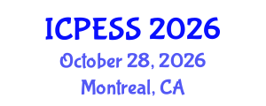 International Conference on Physical Education and Sport Science (ICPESS) October 28, 2026 - Montreal, Canada International Conference on Physical Education and Sport Science (ICPESS) October 28, 2026 - Montreal, Canada