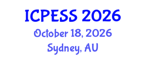 International Conference on Physical Education and Sport Science (ICPESS) October 18, 2026 - Sydney, Australia International Conference on Physical Education and Sport Science (ICPESS) October 18, 2026 - Sydney, Australia