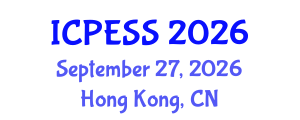 International Conference on Physical Education and Sport Science (ICPESS) September 27, 2026 - Hong Kong, China