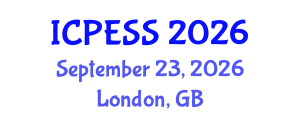 International Conference on Physical Education and Sport Science (ICPESS) September 23, 2026 - London, United Kingdom International Conference on Physical Education and Sport Science (ICPESS) September 23, 2026 - London, United Kingdom
