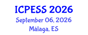 International Conference on Physical Education and Sport Science (ICPESS) September 06, 2026 - Málaga, Spain International Conference on Physical Education and Sport Science (ICPESS) September 06, 2026 - Málaga, Spain