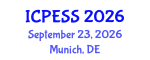 International Conference on Physical Education and Sport Science (ICPESS) September 23, 2026 - Munich, Germany International Conference on Physical Education and Sport Science (ICPESS) September 23, 2026 - Munich, Germany