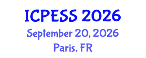International Conference on Physical Education and Sport Science (ICPESS) September 20, 2026 - Paris, France International Conference on Physical Education and Sport Science (ICPESS) September 20, 2026 - Paris, France