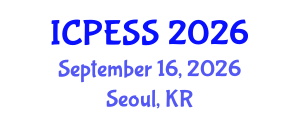 International Conference on Physical Education and Sport Science (ICPESS) September 16, 2026 - Seoul, Republic of Korea International Conference on Physical Education and Sport Science (ICPESS) September 16, 2026 - Seoul, Republic of Korea