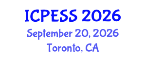 International Conference on Physical Education and Sport Science (ICPESS) September 20, 2026 - Toronto, Canada International Conference on Physical Education and Sport Science (ICPESS) September 20, 2026 - Toronto, Canada