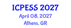 International Conference on Physical Education and Sport Science (ICPESS) April 08, 2027 - Athens, Greece International Conference on Physical Education and Sport Science (ICPESS) April 08, 2027 - Athens, Greece