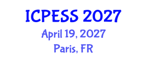 International Conference on Physical Education and Sport Science (ICPESS) April 19, 2027 - Paris, France International Conference on Physical Education and Sport Science (ICPESS) April 19, 2027 - Paris, France