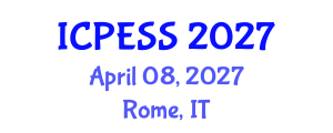 International Conference on Physical Education and Sport Science (ICPESS) April 08, 2027 - Rome, Italy International Conference on Physical Education and Sport Science (ICPESS) April 08, 2027 - Rome, Italy