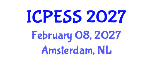 International Conference on Physical Education and Sport Science (ICPESS) February 08, 2027 - Amsterdam, Netherlands International Conference on Physical Education and Sport Science (ICPESS) February 08, 2027 - Amsterdam, Netherlands