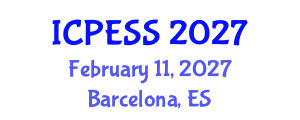 International Conference on Physical Education and Sport Science (ICPESS) February 11, 2027 - Barcelona, Spain International Conference on Physical Education and Sport Science (ICPESS) February 11, 2027 - Barcelona, Spain