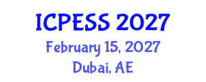 International Conference on Physical Education and Sport Science (ICPESS) February 15, 2027 - Dubai, United Arab Emirates International Conference on Physical Education and Sport Science (ICPESS) February 15, 2027 - Dubai, United Arab Emirates