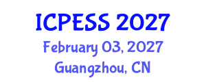 International Conference on Physical Education and Sport Science (ICPESS) February 03, 2027 - Guangzhou, China International Conference on Physical Education and Sport Science (ICPESS) February 03, 2027 - Guangzhou, China
