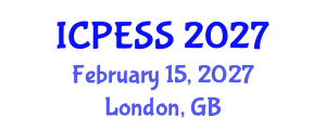 International Conference on Physical Education and Sport Science (ICPESS) February 15, 2027 - London, United Kingdom International Conference on Physical Education and Sport Science (ICPESS) February 15, 2027 - London, United Kingdom