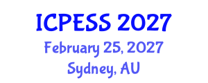International Conference on Physical Education and Sport Science (ICPESS) February 25, 2027 - Sydney, Australia International Conference on Physical Education and Sport Science (ICPESS) February 25, 2027 - Sydney, Australia