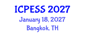 International Conference on Physical Education and Sport Science (ICPESS) January 18, 2027 - Bangkok, Thailand International Conference on Physical Education and Sport Science (ICPESS) January 18, 2027 - Bangkok, Thailand