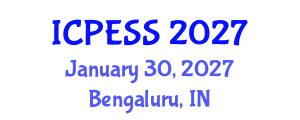 International Conference on Physical Education and Sport Science (ICPESS) January 30, 2027 - Bengaluru, India International Conference on Physical Education and Sport Science (ICPESS) January 30, 2027 - Bengaluru, India