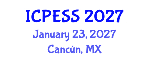 International Conference on Physical Education and Sport Science (ICPESS) January 23, 2027 - Cancún, Mexico International Conference on Physical Education and Sport Science (ICPESS) January 23, 2027 - Cancún, Mexico