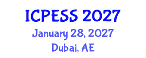 International Conference on Physical Education and Sport Science (ICPESS) January 28, 2027 - Dubai, United Arab Emirates International Conference on Physical Education and Sport Science (ICPESS) January 28, 2027 - Dubai, United Arab Emirates
