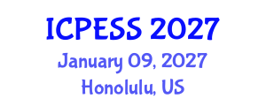 International Conference on Physical Education and Sport Science (ICPESS) January 09, 2027 - Honolulu, United States International Conference on Physical Education and Sport Science (ICPESS) January 09, 2027 - Honolulu, United States