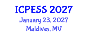 International Conference on Physical Education and Sport Science (ICPESS) January 23, 2027 - Maldives, Maldives International Conference on Physical Education and Sport Science (ICPESS) January 23, 2027 - Maldives, Maldives