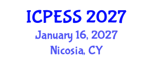 International Conference on Physical Education and Sport Science (ICPESS) January 16, 2027 - Nicosia, Cyprus International Conference on Physical Education and Sport Science (ICPESS) January 16, 2027 - Nicosia, Cyprus