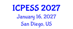 International Conference on Physical Education and Sport Science (ICPESS) January 16, 2027 - San Diego, United States International Conference on Physical Education and Sport Science (ICPESS) January 16, 2027 - San Diego, United States