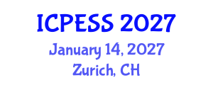International Conference on Physical Education and Sport Science (ICPESS) January 14, 2027 - Zurich, Switzerland